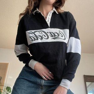 Vintage 80's Coca Cola Collectable Rugby Shirt / Sweater